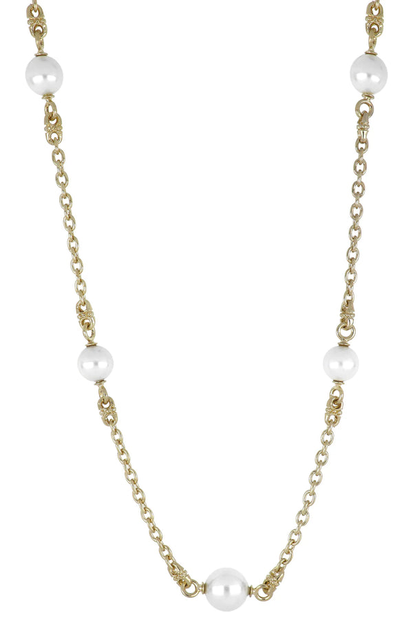 Pedra do Mar 5 Pearl Necklace - Gold