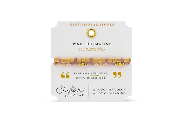 October/Pink Tourmaline - Sentimental Stones