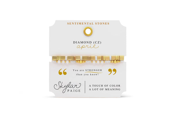 April/Diamond CZ - Sentimental Stones