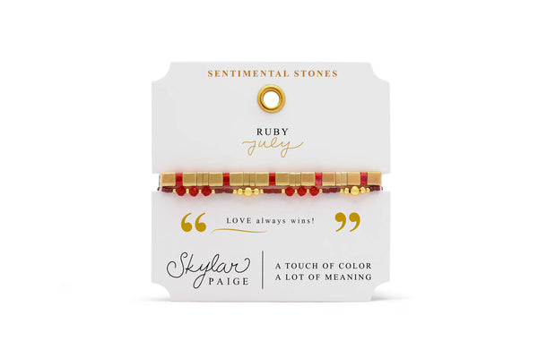 July/Ruby - Sentimental Stones