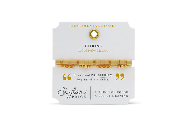 November/Citrine - Sentimental Stones