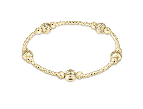 PURPOSE DIGNITY 6MM BEAD  BRACELET - GOLD
