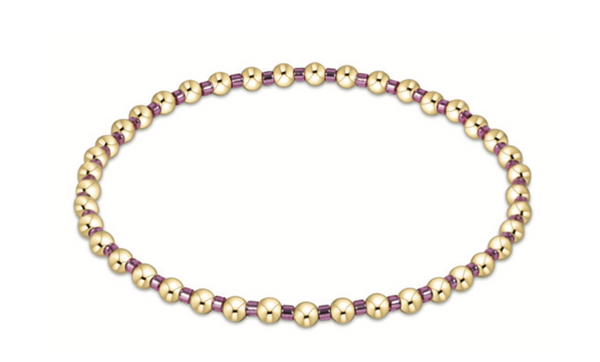 Hope Grateful Bracelet - Pink Metallic