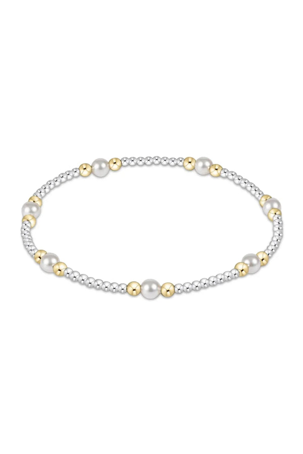 ENewton Purpose Pearl 4mm Bead Bracelet - Mixed Metal