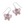 Load image into Gallery viewer, La Tulipe Butterfly Pink French Wire Earrings
