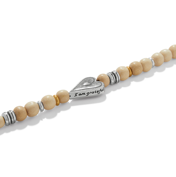 Love Messages I Am Grateful Long Necklace