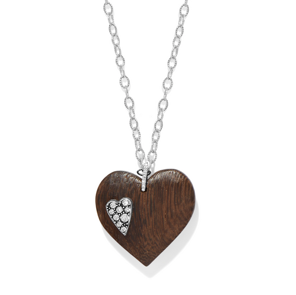 Love Message B Love Wood Necklace