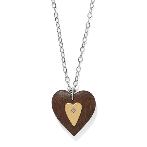 Love Message B Love Wood Necklace