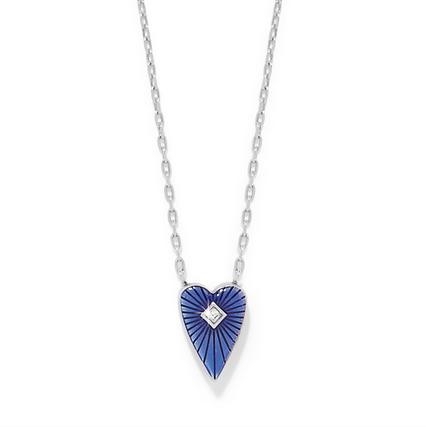Love Messages B You Blue Necklace