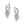 Load image into Gallery viewer, Love Messages B Love Reversible Hoop Earrings
