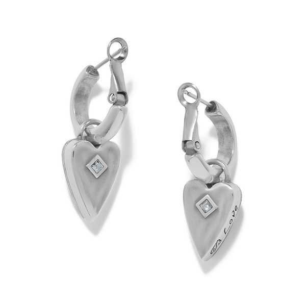 Love Messages B Love Reversible Hoop Earrings