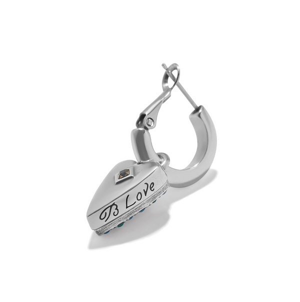 Love Messages B Love Reversible Hoop Earrings