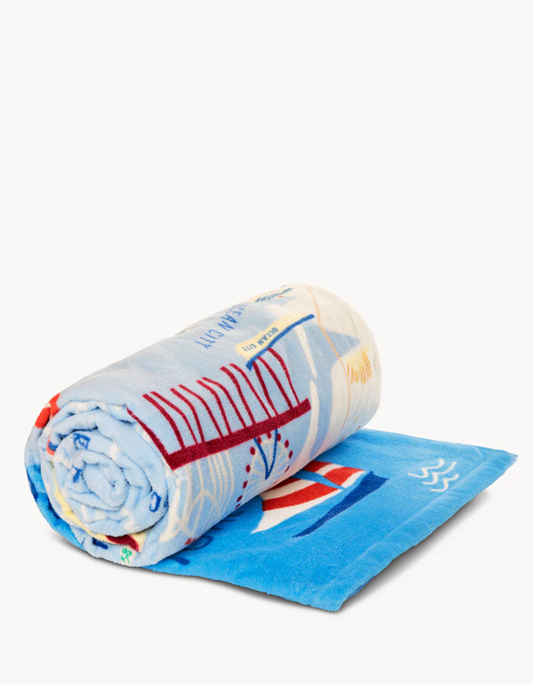 Down the Shore Beach Towel