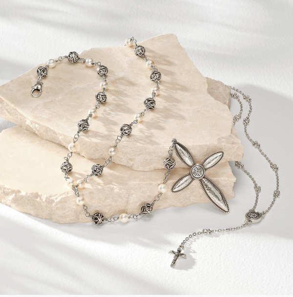 Ferrara La Crima Rosary Necklace