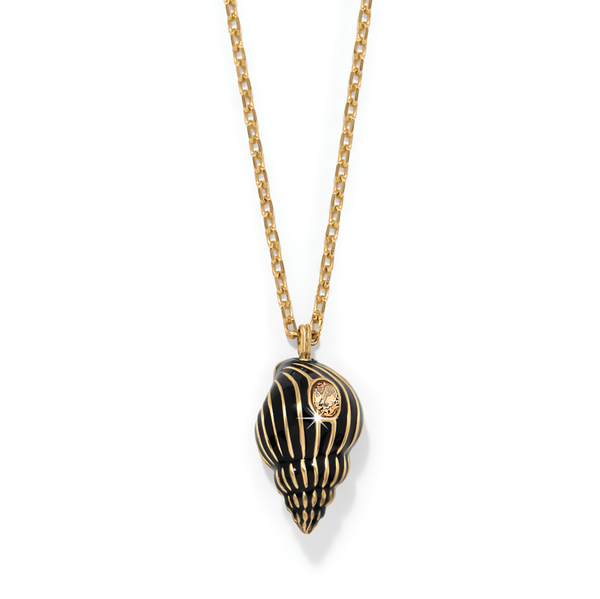 Twilight Waters Ebony Shell Necklace