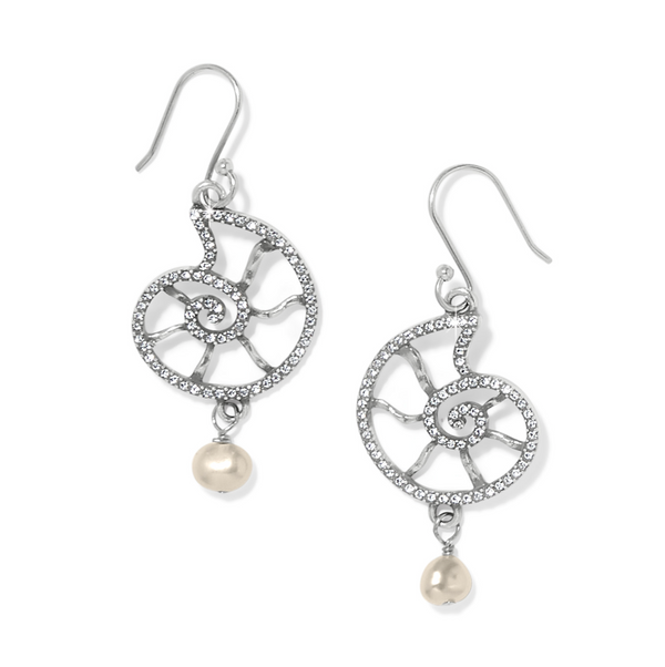 Lunar Tide Nautilus French Wire Earrings