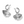 Load image into Gallery viewer, Lunar Tide Charm Hoop Earrings
