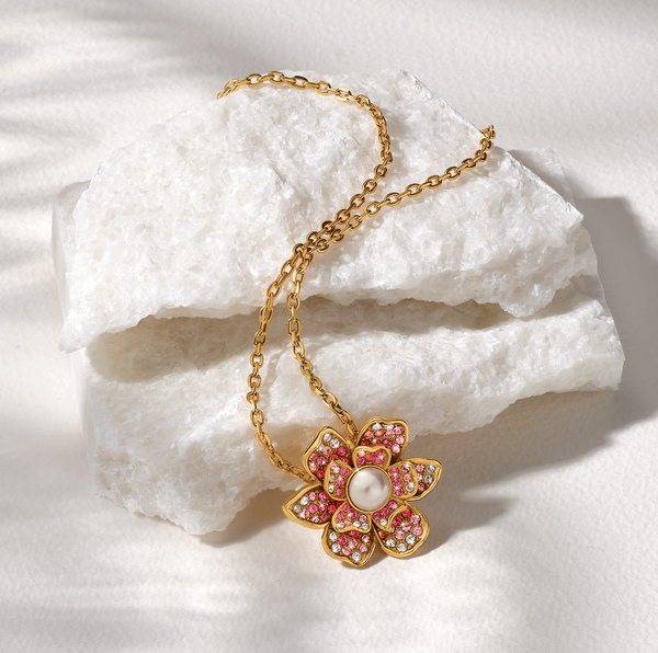 Everbloom Pearl Pink Necklace
