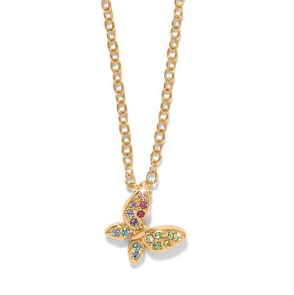 Enchanting Gem Butterfly Necklace