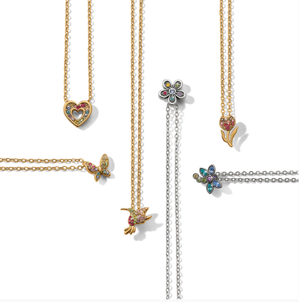 Enchanting Gem Butterfly Necklace