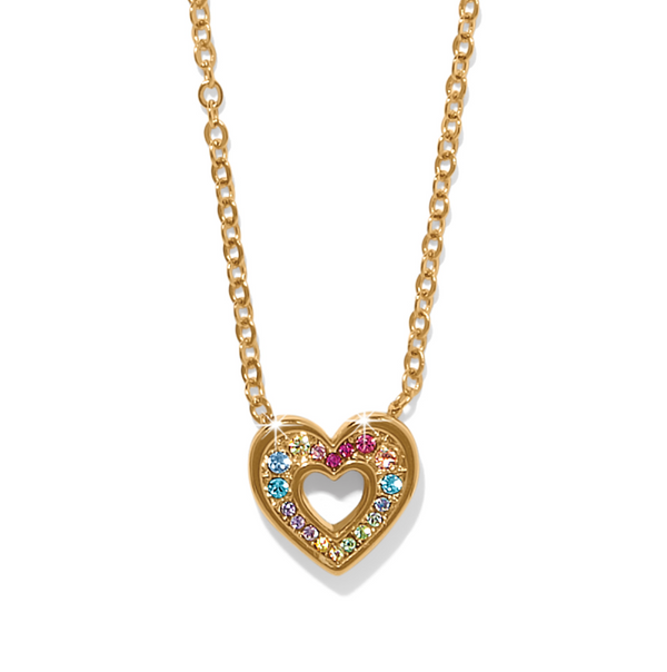 Enchanting Gem Heart Necklace