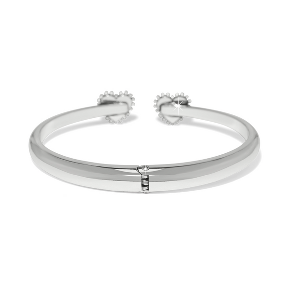 Pretty Tough Amour Heart Open Hinged Bangle