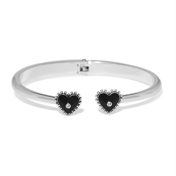 Pretty Tough Amour Heart Open Hinged Bangle