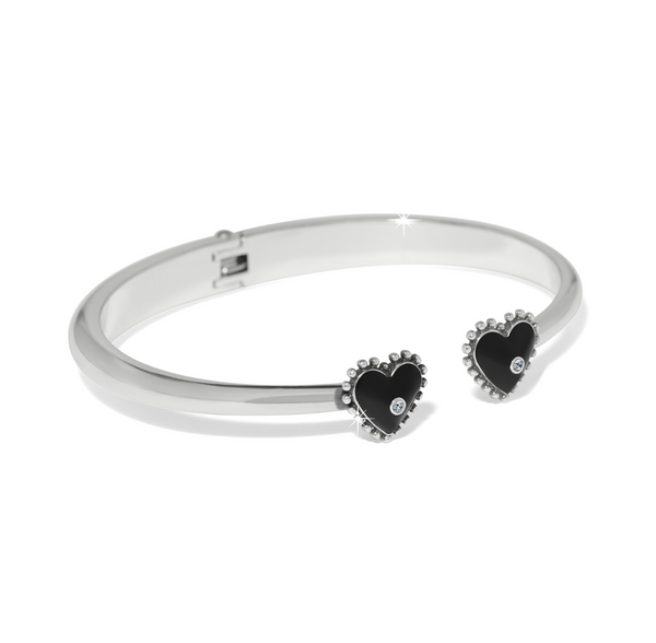 Pretty Tough Amour Heart Open Hinged Bangle