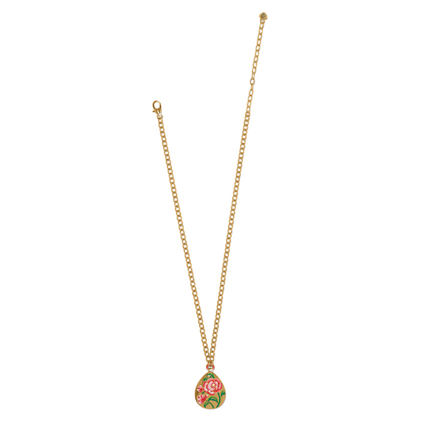 Rose Petal Teardrop Necklace