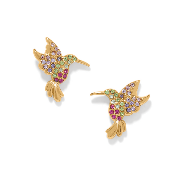 Enchanting Gem Hummingbird Earrings
