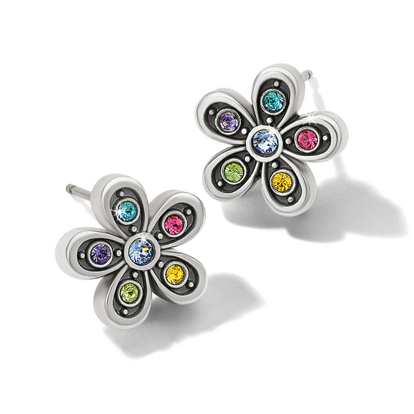 Enchanting Gem Flower Earrings