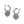 Load image into Gallery viewer, Pebble Sweet Hearts Reversible Charm Hoop Earrings
