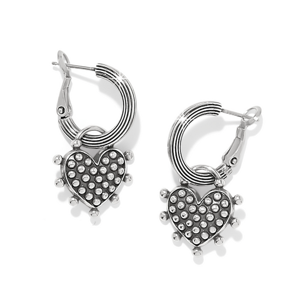 Pebble Sweet Hearts Reversible Charm Hoop Earrings