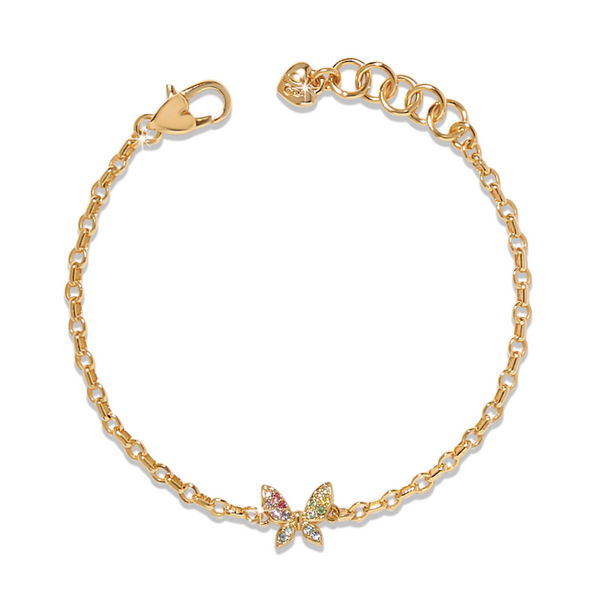 Enchanting Gem Butterfly Bracelet