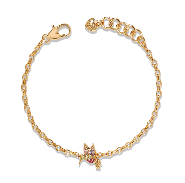 Enchanting Gem Hummingbird Bracelet