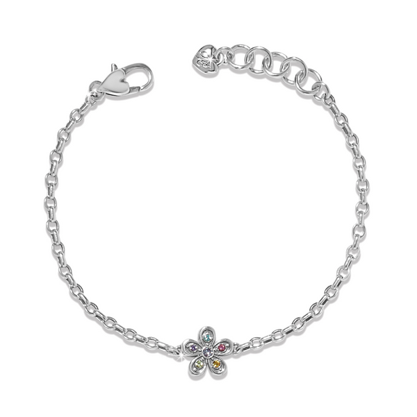 Enchanting Gem Flower Bracelet