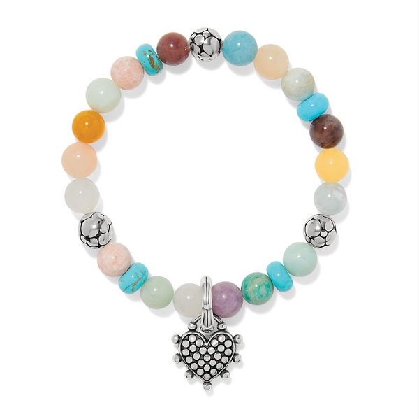 Pebble Sweet Hearts Charm Stretch Bracelet