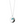 Load image into Gallery viewer, Wave Necklace - Diamond &amp; Turquoise Gradient
