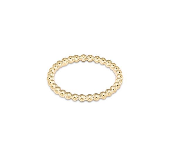 Classic Gold 2mm Bead Ring