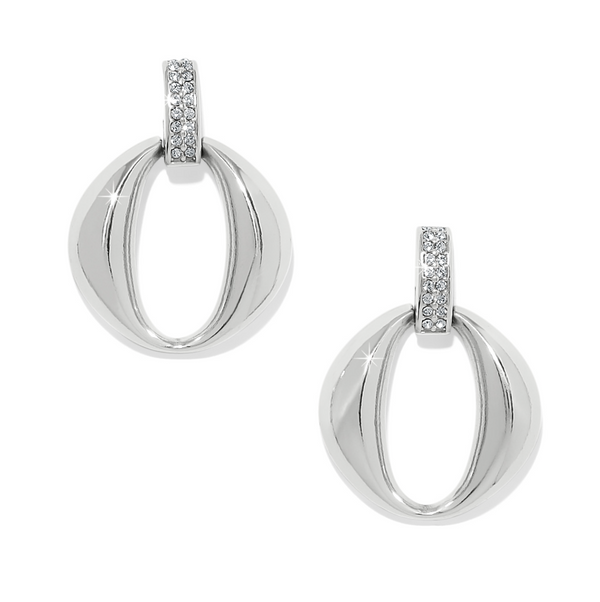 Meridian Classic Crescent Post Drop Earrings