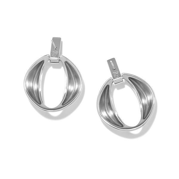 Meridian Classic Crescent Post Drop Earrings