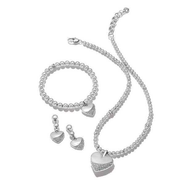 Meridian Petite Wave Heart Necklace