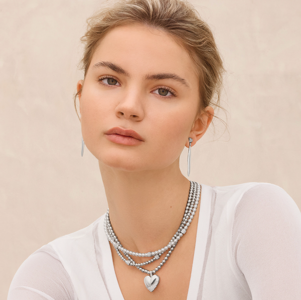 Meridian Petite Wave Heart Necklace