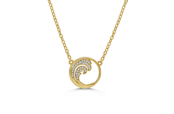 New Wave - Necklace - Clear