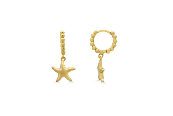 Starfish – Droplet Hoop Earring