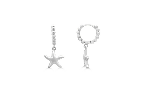 Starfish – Droplet Hoop Earring