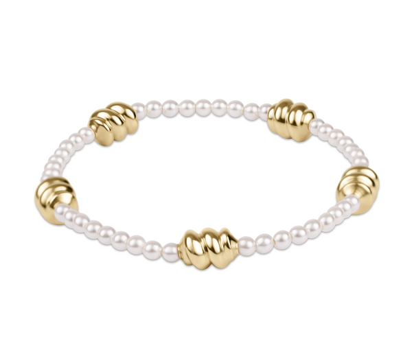 Admire Gold 3mm Pearl Bracelet