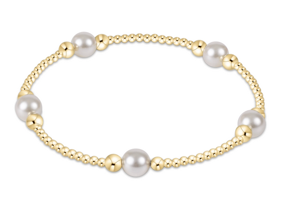 Purpose Pearl 6mm Gold Bracelet