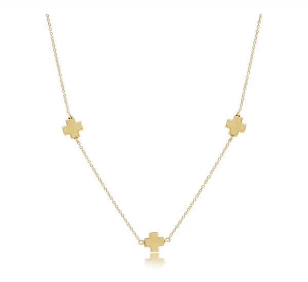 Choker Simplicity Chain Gold - Signature Cross Gold