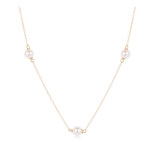 Choker Simplicity Chain Gold - Pearl 6mm
